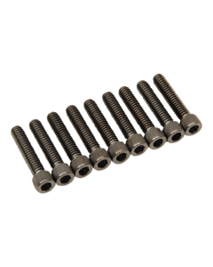 Drag Specialties Black Knurled Cam Cover Bolt Kit 4 Harley M8 Models