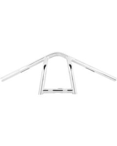 Burly Brand Chrome 9inch Rise The Jim 1inch Steel Handlebars B12-6040C