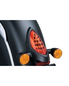 Kuryakyn 5623 Satin Black Taillight Top Trip Accent Cover 14-18 Indian Models