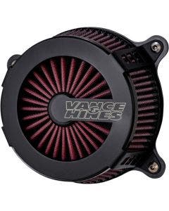 Vance & Hines 40365 Black VO2 Cage Fighter Air Intake Harley Twin Cam TBW 08-17