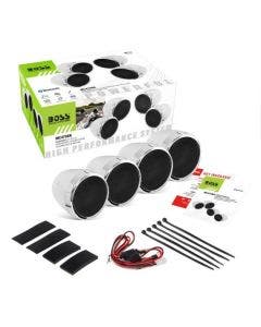 Boss Audio 1000 Watt Built-In Amp Bluetooth 3" Speaker Kit with Volume Control
