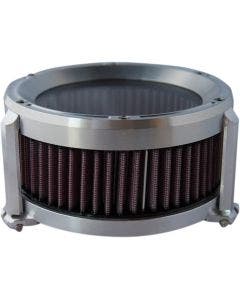 Trask Raw Machined Assault Charge Stage 1 High Flow Air Cleaner Harley FLH TBW 08-16