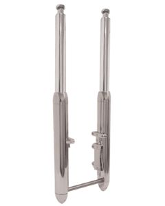 Mid USA 36750 Chrome Torpedo Style Hardbody 41mm 31" Fork Kit 84-99 Harley FXST