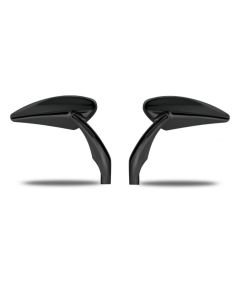 Performance Machine PM Black Torque Handlebar Mirrors Pair Left & Right Harley Metric