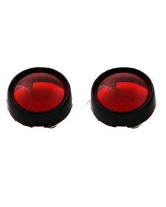 Custom Dynamics Bezel Lenses for ProBEAM Bullet Turn Signals Black Red Lens