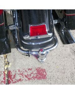 Hogworkz '80-'08 Chrome Harley Motorcycle Trailer 1 7/8" Ball Hitch & Receiver