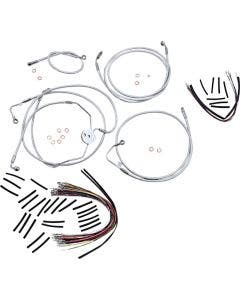 Magnum Sterling Chromite II Handlebar Cable Install Kit 12-14 Rise Harley 09-12
