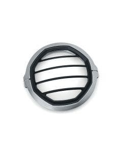 Kuryakyn 6687 Silver Dillinger 5-3/4" 5.75" Headlight Trim Ring Harley XL Dyna