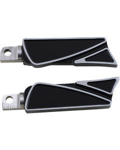 Covington Customs Black Ripper Rear Footpegs Harley and Metric Male Mount
