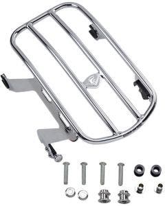 Cobra Chrome Detachable Solo Luggage Rack Harley Softail M8 Deluxe 18-Up