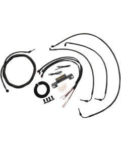 LA Choppers Cable & Wire Kit Standard Mini Apes Midnight No ABS Harley M8 17-Up