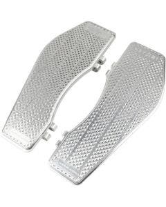Thrashin Supply Co Raw Billet Aluminum Front Driver Floorboards Harley FL 83-18