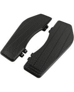 Thrashin Supply Black Billet Aluminum Front Driver Floorboards Harley FL 83-18