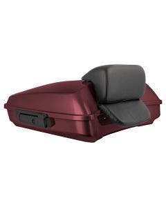 Hogworkz Twisted Cherry Razor Tour Pack Slim Backrest Black Hardware for Harley® FLH '97-'24