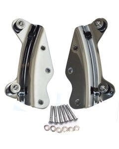 Chrome Detachable 4 Point Docking Hardware Kit 09-13 Harley-Davidson Touring Models
