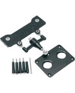 Alloy Art TXR-1 Touring Frame Brace Stabilizer Link Black 93-08 Harley Touring