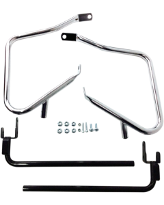 Drag Chrome Saddlebags Guards Support Kit OE Repl 90200787 Harley Touring 14-Up