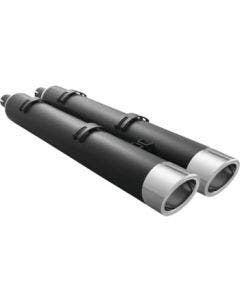 Freedom Performance Exhaust 4" Slip-On Black w/ Liberty Tips Indian Touring