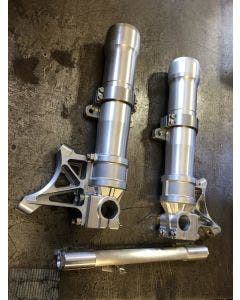 Alloy Art 49LLFL-1 Clear Next Gen 49mm Fork Lower Legs Harley FL 16-Up