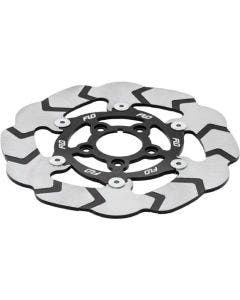 Flo Motorsports Silver Floating Brake Front Rotor 11.8 Harley Touring 08-13