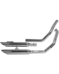 Cycle Shack PHD-230TO Chrome 2" Turn Out Exhaust Pipes Sportster XL '04+