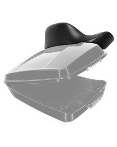 Hogworkz Unpainted Chopped Tour Pack Full Backrest Black Hardware for Harley FLH '97-'24