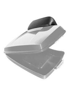 Hogworkz Unpainted Chopped Tour Pack w/ Slim Backrest Chrome Hardware for Harley FLH '97-'24