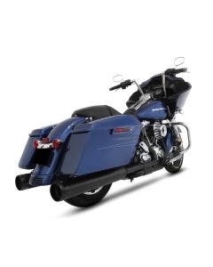 Rinehart 4.5" DBX45 Black Slip-On Mufflers w/ Tradition Tip Harley FLH/T 95-16
