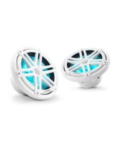 JL Audio 7.7-Inch Marine Coaxial Speakers Gloss White Sport Grille W/RGB LED