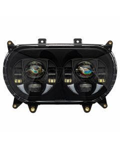 Hogworkz Dual Visionz LED Headlight w/ Vent Signals Harley Road Glide FLTR 15-21
