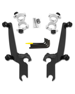 Memphis Shades Fats Slim Windshield No Tool Trigger-Lock Kit Harley XL1200 10-15