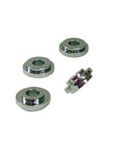 Mid USA Solid Mount Adapter Kit for Handlebar Risers for Harley Big Twin Models