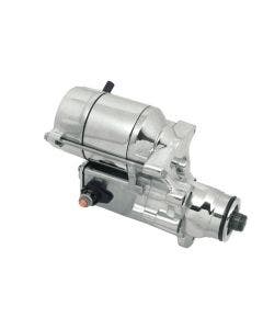 Mid USA 17093 V-Factor Chrome High Torque Starter Motor 06-17 Harley Big Twin
