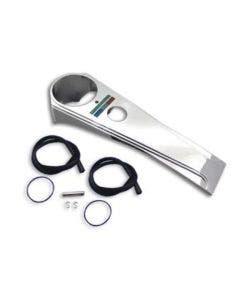 Chrome 1 Piece Long Rider Style 19.5" Dash Panel Harley Touring Softail 39-0450