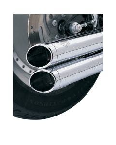 Vance & Hines Replacement / Optional Chrome Slash Cut Billet End Caps (pr)