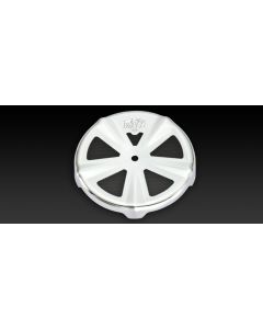 Vance & Hines Chrome 'Skullcap Crown' Air Cleaner Cover for Harley