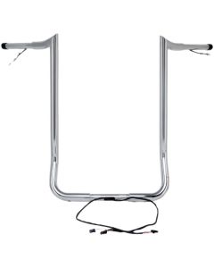 Paul Yaffe Bagger Nation Chrome Wired 16" Monkey Handlebars Harley Batwing 14-Up
