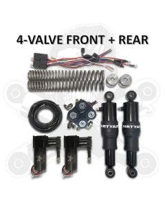 Dirtyworks Dirty Air Front & Rear Complete Tankless Air Ride Kit for Harley Touring FLH 00-20