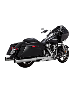 Vance & Hines 16674 Chrome Torquer 450 Slip-On Mufflers 4.5" Harley FL M8 17-23