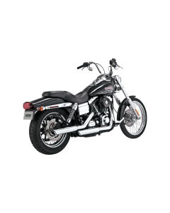 Vance & Hines 3" Round Twin Slash Slip-On Chrome Mufflers 4 Harley 91-09 FXD Models