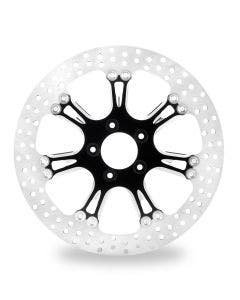 Performance Machine Virtue Black Platinum Cut Front 13" Brake Rotor Harley 00-16