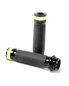 Performance Machine 0063-2101M-CH Contour LED Indicator Chrome 1" Cable Bar Grips