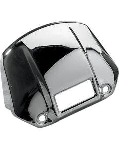 Drag Chrome Headlight Visor Cover w/ Cut-Away 75-91 XL & FX Repl. OE 67871-85