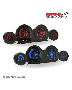 KOSO BA064900 HD-03 Series Touring Gauge Cluster Kit 14-20 Harley FL