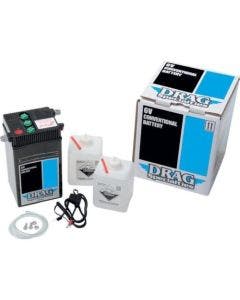 Drag 2113-0214 6v Lead Acid Conventional Battery 48-64 Harley 