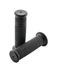 BikeMaster Motorcycle 7/8" Grips Black Splined 124mm WLG-232-Black