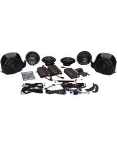 Hogtunes Wild Boar Whole Hog 900 Watt Amp & Speaker Kit Harley Ultra 14-19