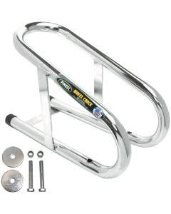 Pingel Chrome 3.5" Permanent Motorcycle Wheel Chock for Wheel up to 3.5" Wide