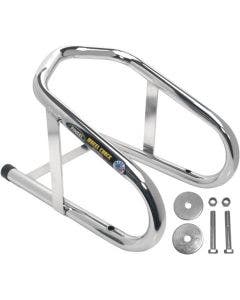 Pingel Chrome 6.5" Permanent Motorcycle Wheel Chock for Wheel up to 6.5" Wide