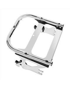 Hogworkz Chrome Two-Up Detachable Tour Pak Mount for Harley Touring '97-'08 
